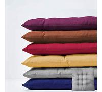 Cojín Grueso de 8 cm para Banco de jardín de 2 o 3 plazas, para Interior y Exterior, para Tumbona y sofá Columpio, Rojo, 170 x 50 cm, Comodidad del hogar.