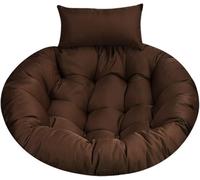 Cojín grueso de ratán antideformación para hamacas al aire libre, cojín de asiento marrón para patio, jardín y terraza, diseño duradero y elegante