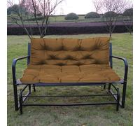 Cojín grueso e impermeable para banco de jardín de 23 plazas, suave almohada de respaldo para exteriores e interiores, cómoda almohadilla de asiento con lazos para muebles de patio, terraza, porche