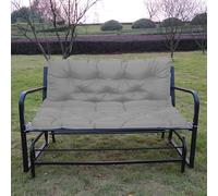 Cojín grueso impermeable para banco de jardín con respaldo, almohada de 2/3 asientos, cómoda almohada reclinable de repuesto para sofá reclinable, incluye lazos de repuesto de 150 x 100 cm, accesorio
