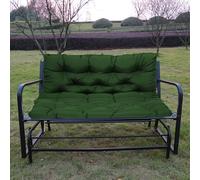 Cojín grueso impermeable para banco de jardín con respaldo, cómodo cojín de sofá de 2/3 plazas para exteriores, accesorio duradero para patio con lazos, ideal para uso en interiores y exteriores (100