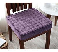 Cojín Grueso para Asiento de Silla Cojín Cuadrado de 40/45/50 cm Cojín Elevador para Sillón para Comedor Interior Y Jardín (40 X 40 cm Morado)
