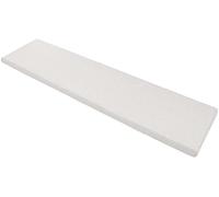 Cojín grueso para banco de 2 y 3 plazas, interior y exterior, 100/120/150 cm, cojín largo para banco de jardín, comedor, patio y columpio (140 x 40 cm, blanco)