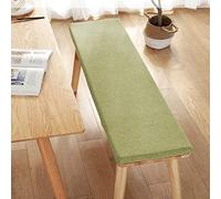Cojín grueso para banco de exterior, 140 x 35 x 5 cm, cómodo cojín de asiento para 2/3 plazas, perfecto para patios, columpios y uso en interiores y exteriores, color verde vibrante