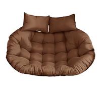 Cojín grueso para silla colgante de ratán para 2 cómodos asientos de patio y jardín, 150 x 110 cm, ideal para relajarse en el porche y el balcón.