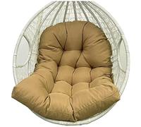Cojín grueso y lavable de repuesto para silla colgante, cojines suaves para interiores y exteriores, perfecto para jardín y oficina, color marrón café