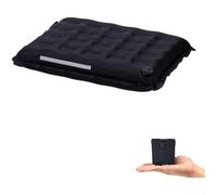 Cojín hinchable para asiento, 7 cm de grosor, 42 x 34 cm, nailon 40D | Inflación 150kg tira reflectante para acampar senderismo festival uso al aire libre