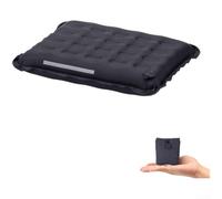 Cojín hinchable para asiento, 7 cm de grosor, 42 x 34 cm, nailon 40D | Inflación 150kg tira reflectante para acampar senderismo festival uso al aire libre
