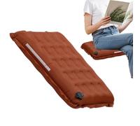Cojín hinchable para avión, con tira reflectante, cojín ligero para asientos de exterior - Para largos vuelos, camping, senderismo, escalada, pesca, picnic, aire libre, niños y coches