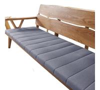 Cojín impermeable antideslizante para banco de jardín, 140 x 35 cm, extraíble y lavable, ideal para uso en exteriores e interiores, elegante diseño azul para alféizares de ventanas