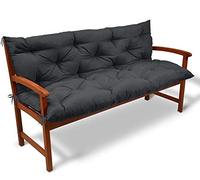 Cojín impermeable de lujo para columpio de patio al aire libre con respaldo antideslizante, repuesto para silla de salón de 3 asientos, 100 cm, perfecto para 2 asientos