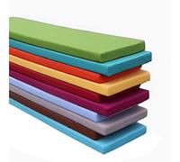 Cojín impermeable de piel sintética de 3 cm de grosor, antideslizante, extraíble, para exteriores e interiores, perfecto para muebles de jardín, sofá, silla, ge (24 x 48 pulgadas)