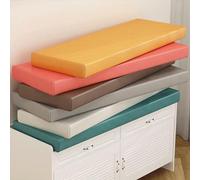 Cojín impermeable de piel sintética extraíble para columpio de 2 a 3 plazas o lazos de banco para cojines de palé, 180 x 50 x 8 cm, color negro, para exteriores e interiores