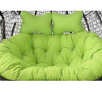 Cojín impermeable de repuesto para silla de hamaca doble, extraíble, de ratán, para silla columpio de huevo, 150 x 110 cm, máxima comodidad y estilo