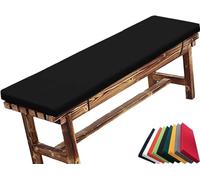Cojín impermeable para banco de 2/3/4 plazas, extragrueso, 5 cm, antideslizante, para jardín, patio, ventanal, columpio y muebles de porche con funda extraíble con cremallera (A9, 80 x 45 x 5 cm)