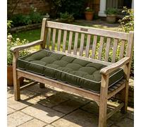 Cojín impermeable para banco de exterior, 110 x 35 x 8 cm, para columpio de jardín y sofá de 3 plazas, tela de poliéster suave, perfecto para palés y bancos, accesorio de muebles de patio, n.º 44