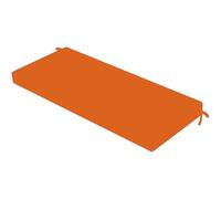 Cojín impermeable para banco de exterior, 50 x 60 x 3 cm, antideslizante, para banco de jardín, lavable, cojín grueso, elegante accesorio de asiento naranja perfecto para alféizares de ventanas