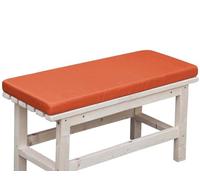 Cojín impermeable para banco de jardín, 100 x 40 cm, almohadilla gruesa naranja para bancos de 2/3 plazas, asiento duradero para patio y columpios