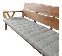 Cojín impermeable para banco de jardín, 160 x 35 cm, antideslizante, lavable, para alféizar de la ventana del patio, se adapta a 100 x 40, 120 x 40, 140 x 40, 80 x 40, 150 x 50 pulgadas, cojín gris