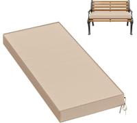 Cojín impermeable para banco de jardín, antideslizante, funda de asiento para muebles de exterior de 2/3/4 plazas, cojín largo extraíble para patio, césped, porche, columpio, 120 x 40 x 5 cm
