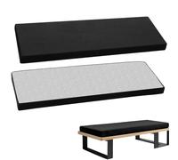 Cojín impermeable para banco de jardín de 2/3/4 plazas, cojín largo para asiento de patio con funda extraíble, cómodo cojín para columpio de porche (140 x 50 x 5 cm)