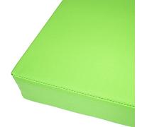 Cojín impermeable para banco de jardín de 2 o 3 plazas, piel sintética con cremallera, color verde, 160 x 30 x 5 cm, accesorio cómodo para patio