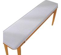 Cojín Impermeable para Banco Exterior, Cojines Antideslizantes De Jardín para Sofá, Palets Y Bancos - Colchoneta Acolchada Resistente Al Agua(Light Gray,35x180cm/14 x71)