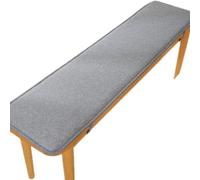 Cojín Impermeable para Banco Exterior, Cojines Antideslizantes De Jardín para Sofá, Palets Y Bancos - Colchoneta Acolchada Resistente Al Agua(Gray,35x80cm/14 x31)