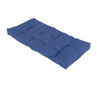 Cojín impermeable para silla de 8 cm de grosor, antideslizante, color azul mezclilla, 120 x 50 x 8 cm, resistente a la intemperie, para bancos de jardín, uso en interiores y exteriores