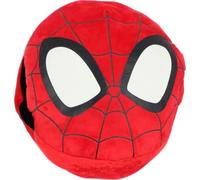 Cojín Infantil Calientamanos 3 en 1 Stitch, Hello Kitty, Minnie, Angel, Sonic, Spiderman y Creeper | Almohada Suave con Aberturas Laterales | Peluche Decorativo Infantil 35x35x15 cm (Spiderman)