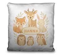 Cojin Infantil Personalizado. Cojin Niño Colegio o Guarderia. Cojines Personalizados Niños. Tejido de poliéster con Cremallera Invisible. Cojín Personalizado Opción Doble Cara 35x35cm. Terrestres