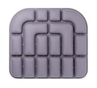 Cojín Inflable 3D Portátil para Auto Y Oficina, De Aire Ergonómico, Silla O Gaming, Autoinflable para Viaje Almohada Ortopédica Anti-Decúbito, para Postura Glúteos(Purple)