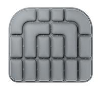 Cojín Inflable 3D Portátil para Auto Y Oficina, De Aire Ergonómico, Silla O Gaming, Autoinflable para Viaje Almohada Ortopédica Anti-Decúbito, para Postura Glúteos(Gray)