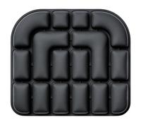 Cojín Inflable 3D Portátil para Auto Y Oficina, De Aire Ergonómico, Silla O Gaming, Autoinflable para Viaje Almohada Ortopédica Anti-Decúbito, para Postura Glúteos(Black)