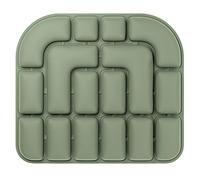 Cojín Inflable 3D Portátil para Auto Y Oficina, De Aire Ergonómico, Silla O Gaming, Autoinflable para Viaje Almohada Ortopédica Anti-Decúbito, para Postura Glúteos(Army Green)