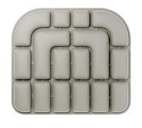 Cojín Inflable 3D Portátil para Auto Y Oficina, De Aire Ergonómico, Silla O Gaming, Autoinflable para Viaje Almohada Ortopédica Anti-Decúbito, para Postura Glúteos(Khaki)