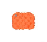 Cojín inflable de viaje, almohadilla ultraligera a prueba de humedad, compacta e impermeable para estadio y playa (naranja)
