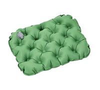 Cojín inflable de viaje, cómodo colchón de aire, cojín plegable de 18 pulgadas con válvula de aire, almohadilla de asiento con base antideslizante, almohada de apoyo ergonómica, diseño compacto