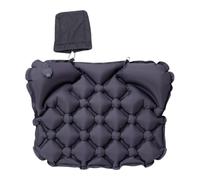 Cojín inflable para asiento de estadio, almohadilla de aire 3D con respaldo | Celdas de aire rombicas 3D, parte trasera y alas laterales elevadas, nailon TPU impermeable y válvula rápida para estadios