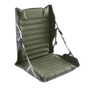Cojín inflable para asiento de viaje, almohadilla portátil para silla con soporte para la espalda, almohadilla portátil para asiento de estadio, para mochileros, senderismo, playa, deportes, estadio