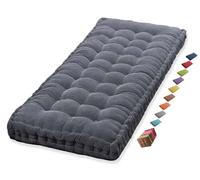 Cojin Jardin 60x60, 40x40, 1/2/3 Plazas Cojín para Banco de Jardín Asiento Silla Muebles Patio Terraza Exterior Suave Decoración 90x30, 100x50 para Terraza Balcón Comedor Columpios(Dark Grey 1c,60x60