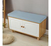 Cojín largo de color sólido para banco de 5 cm de grosor, cojín suave para sofá de 2/3 plazas, cojín para silla de comedor, uso en interiores y exteriores, ideal para patio y sillas columpios