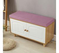 Cojín largo morado para banco de 5 cm de grosor, suave, cojín para sofá de interior/exterior, cojín para silla de comedor, 150 x 35 cm, perfecto para terraza y columpio