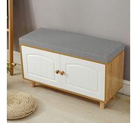 Cojín largo para banco, color sólido, grueso, 5 cm, cojín suave para sillas de comedor, cojín de asiento 2/3 para patio, columpio, interior/exterior, comedor, 130 x 40 x 5 cm, gris