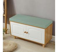 Cojín largo para banco de 5 cm de grosor, suave y afelpado, color sólido, para sofá, comedor, silla de patio, columpio de 2/3 plazas, uso en interiores y exteriores, soporte cómodo para comedor