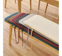 Cojín lavable para banco de interior, antideslizante, funda para sofá de 24 plazas, para patio, terraza, cocina, sala de estar, 180 x 35 x 2 cm, color rojo burdeos