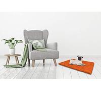 Cojìn lavable para perro naranja, 60x50x6 cm