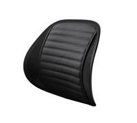 Cojín Lumbar Coche para BYD FO, Ventilado Respaldo Asiento Cuero De PU Silla De Espalda Soporte Lumbar Cojín,Black