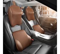 Cojin Lumbar Coche y Almohada para Infiniti Q60 2016-2020,Ergonómico Respaldo Asiento y Almohada Coche para Asientos de Coche,E-Coffee A Pair