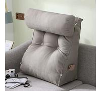 Cojin Lumbar,Cojin de Lectura Cama,CojíN para Sofá,Almohada de Lectura,Almohada para la Espalda,Almohada de Apoyo Lumbar,con Soporte de Cuello Extraíble Cojín